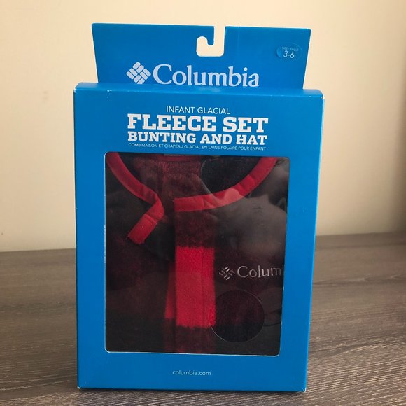 Columbia Other - NWT Columbia Infant Fleece Set in Red Plaid Size 3-6